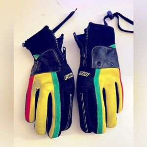 Pow Barker ski Gloves Rasta 40 grams of 3M™ Thinsulate™ insulation water-proof